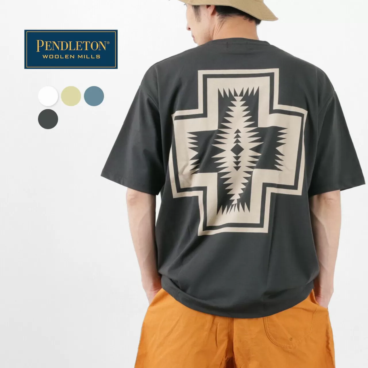 PENDLETON Short Sleeves>Back Print Pocket T-Shirt