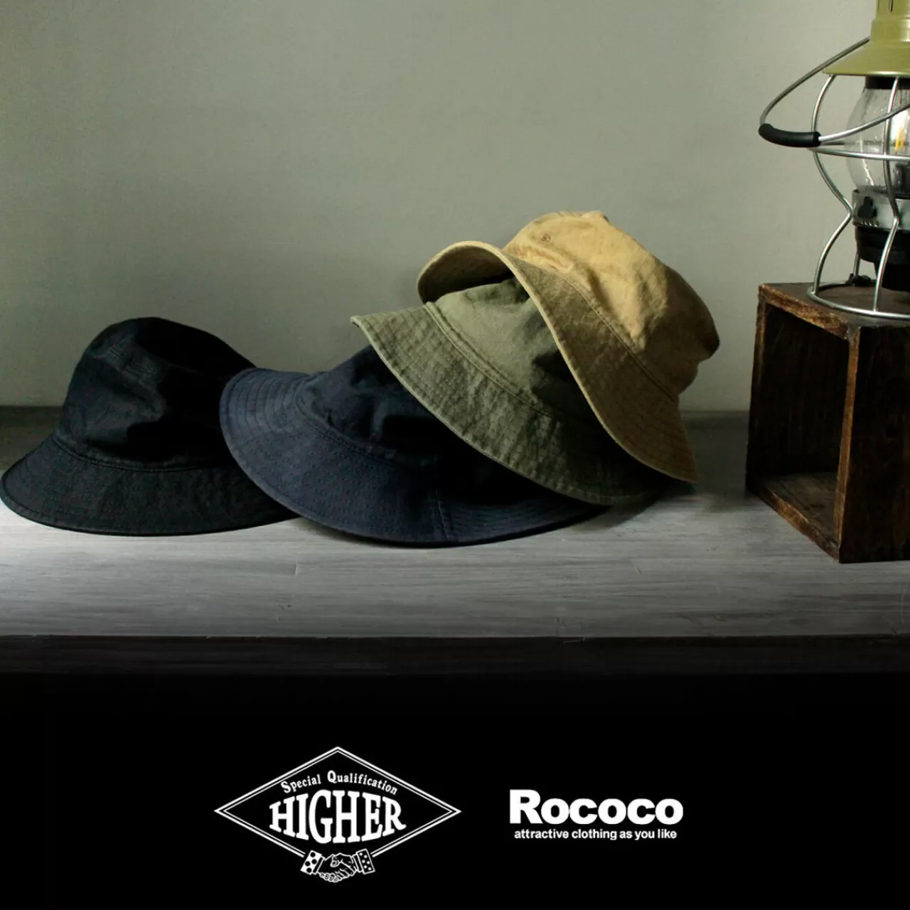 HIGHER Hats>Bespoke Vintage Herringbone Bucket Hat
