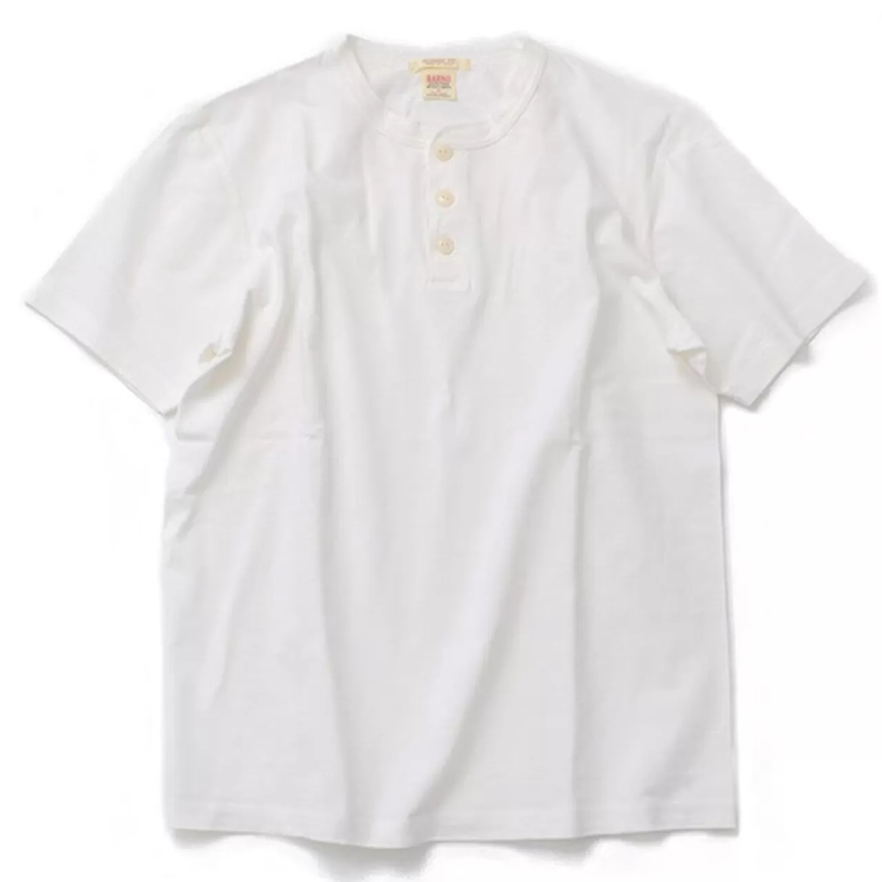 BARNS Short Sleeves>Br-8146 Knitted Henley Neck Short Sleeve Crew Neck T-Shirt