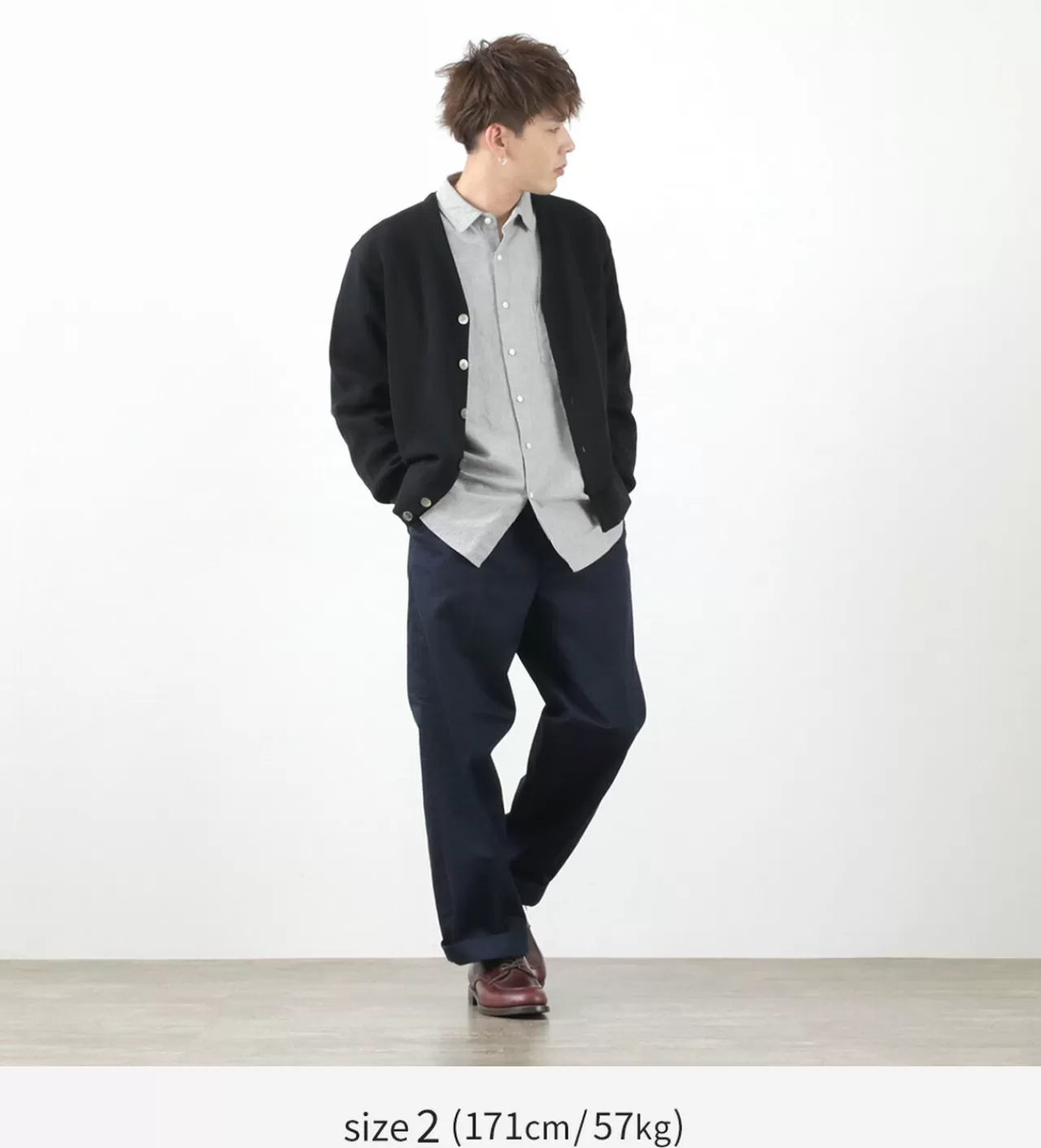 YONETOMI NEW BASIC Cardigan>Color Special Order Gima Cotton Cardigan