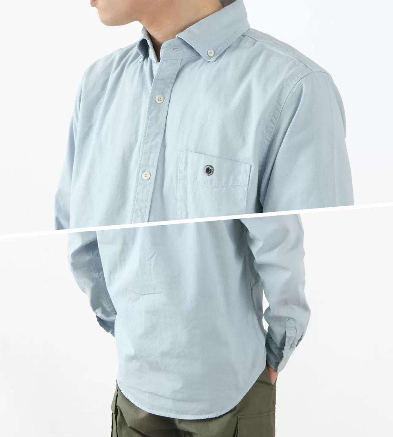 BARNS Long Sleeves>Colour Special Order Ox Long Sleeve Button Down Shirt