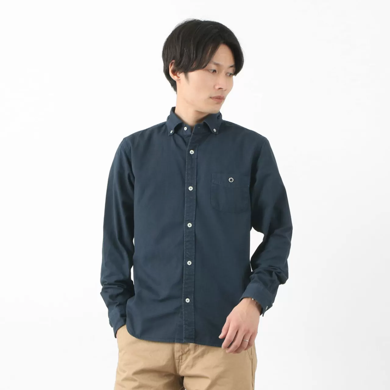 BARNS Long Sleeves>Colour Special Order Ox Long Sleeve Button Down Shirt