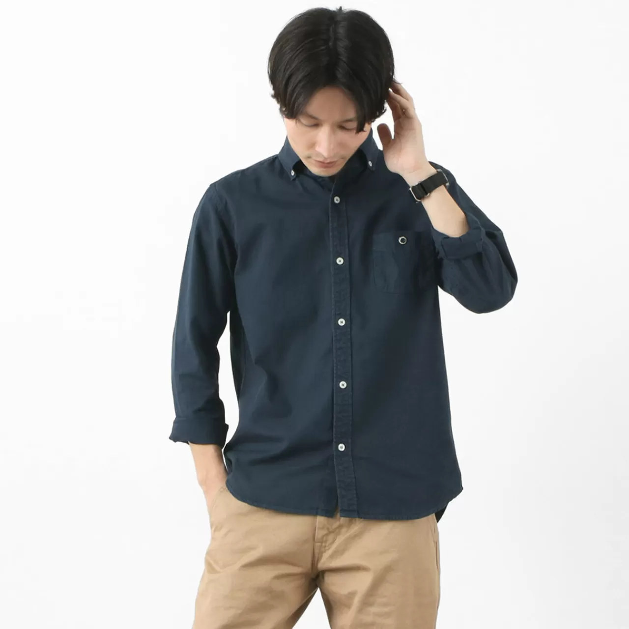 BARNS Long Sleeves>Colour Special Order Ox Long Sleeve Button Down Shirt