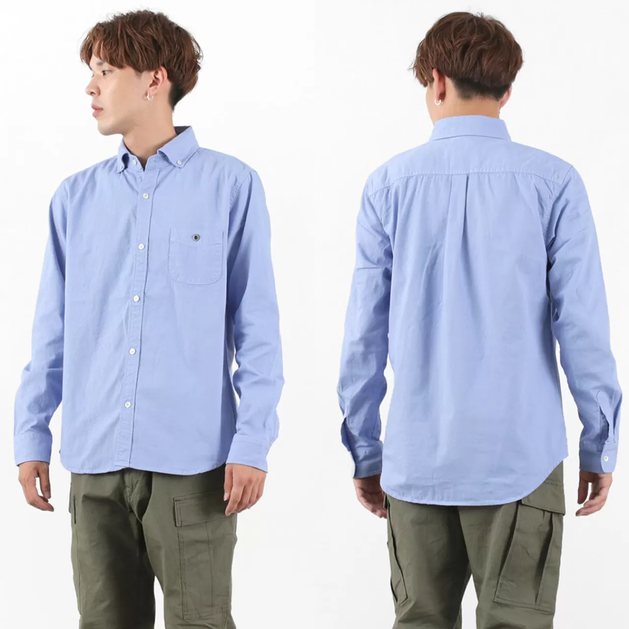 BARNS Long Sleeves>Colour Special Order Ox Long Sleeve Button Down Shirt