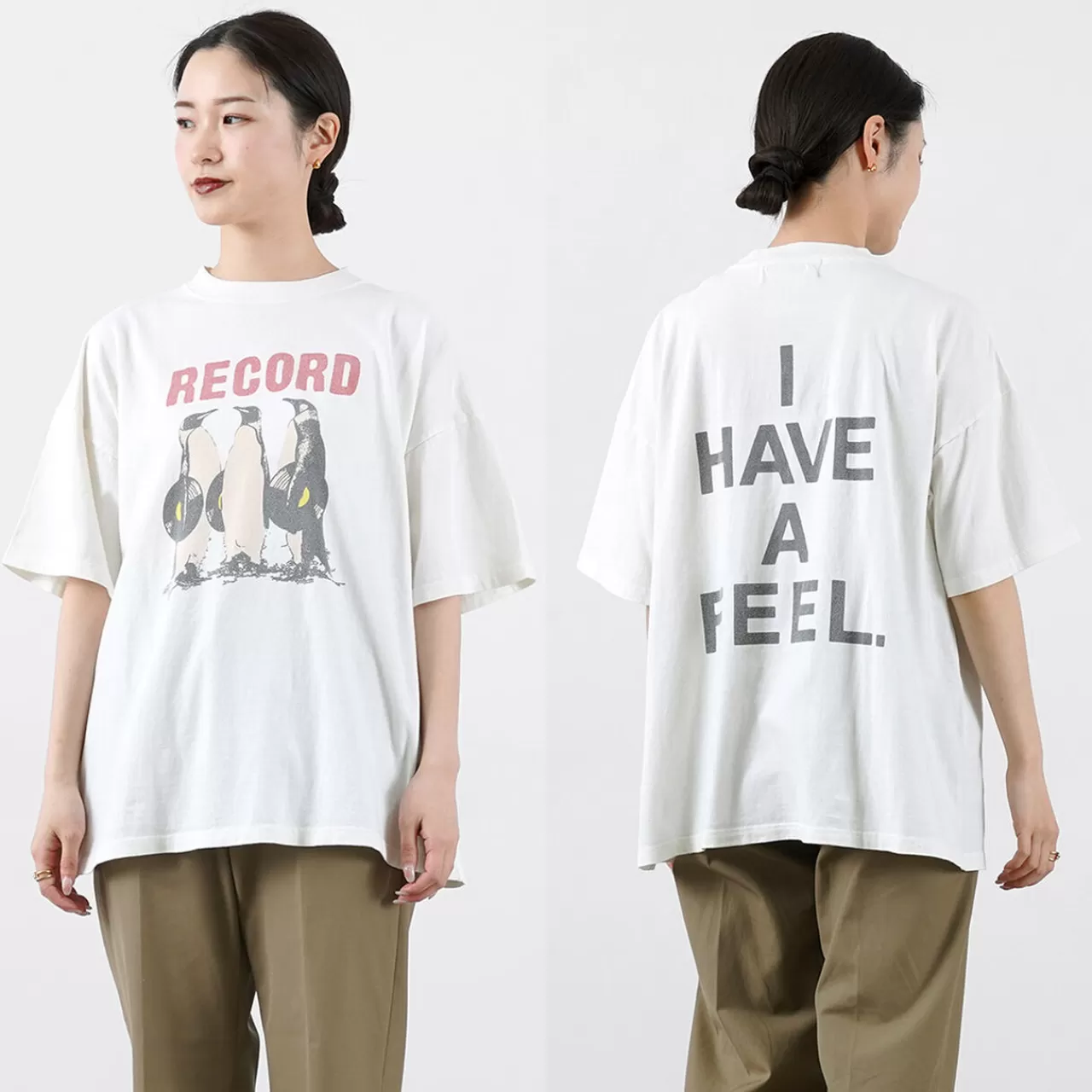 REMI RELIEF Short Sleeves>Hard Special Processing 20/- Jersey Big Size T-Shirt (Record)