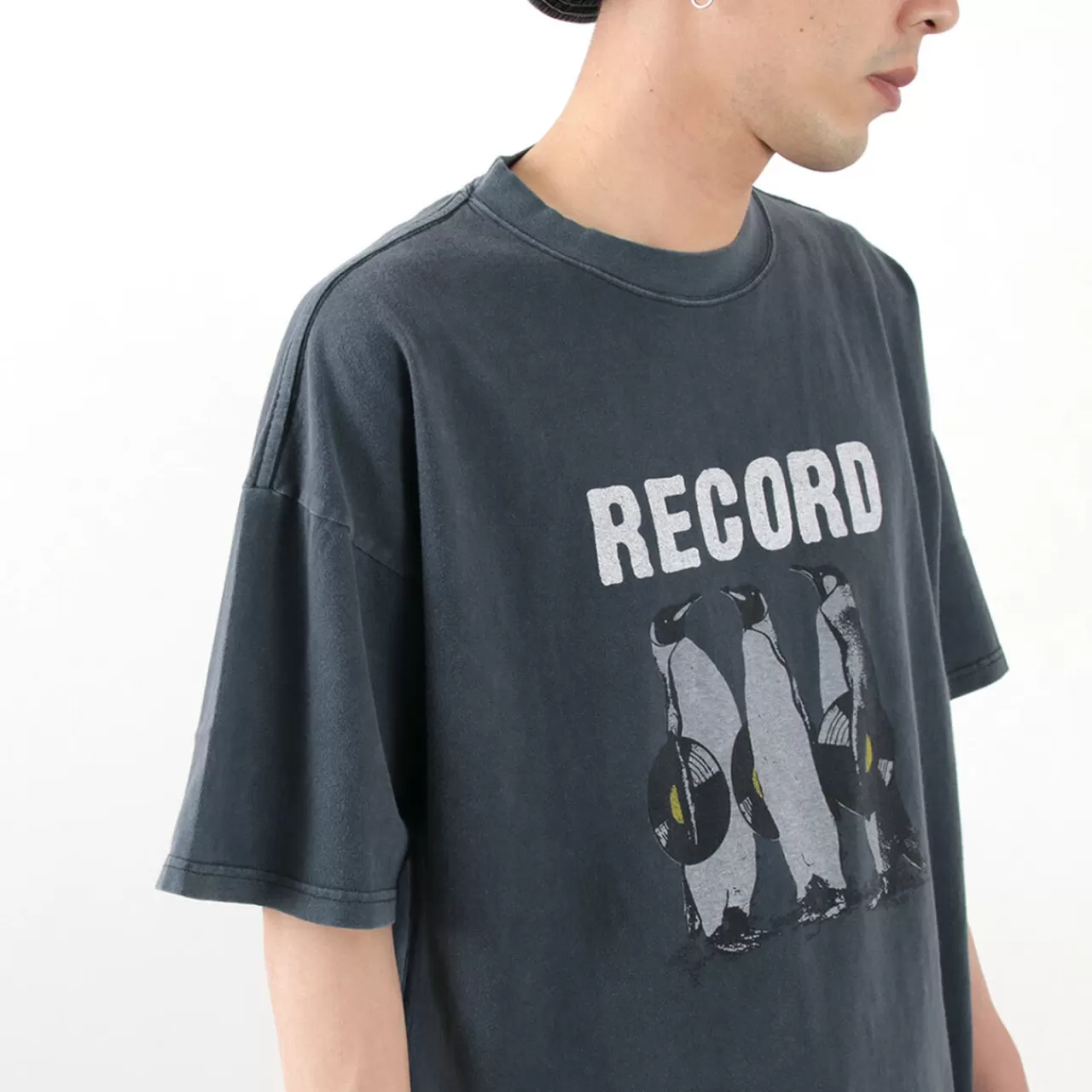 REMI RELIEF Short Sleeves>Hard Special Processing 20/- Jersey Big Size T-Shirt (Record)