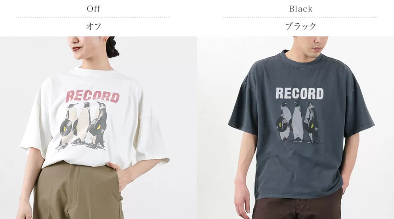 REMI RELIEF Short Sleeves>Hard Special Processing 20/- Jersey Big Size T-Shirt (Record)