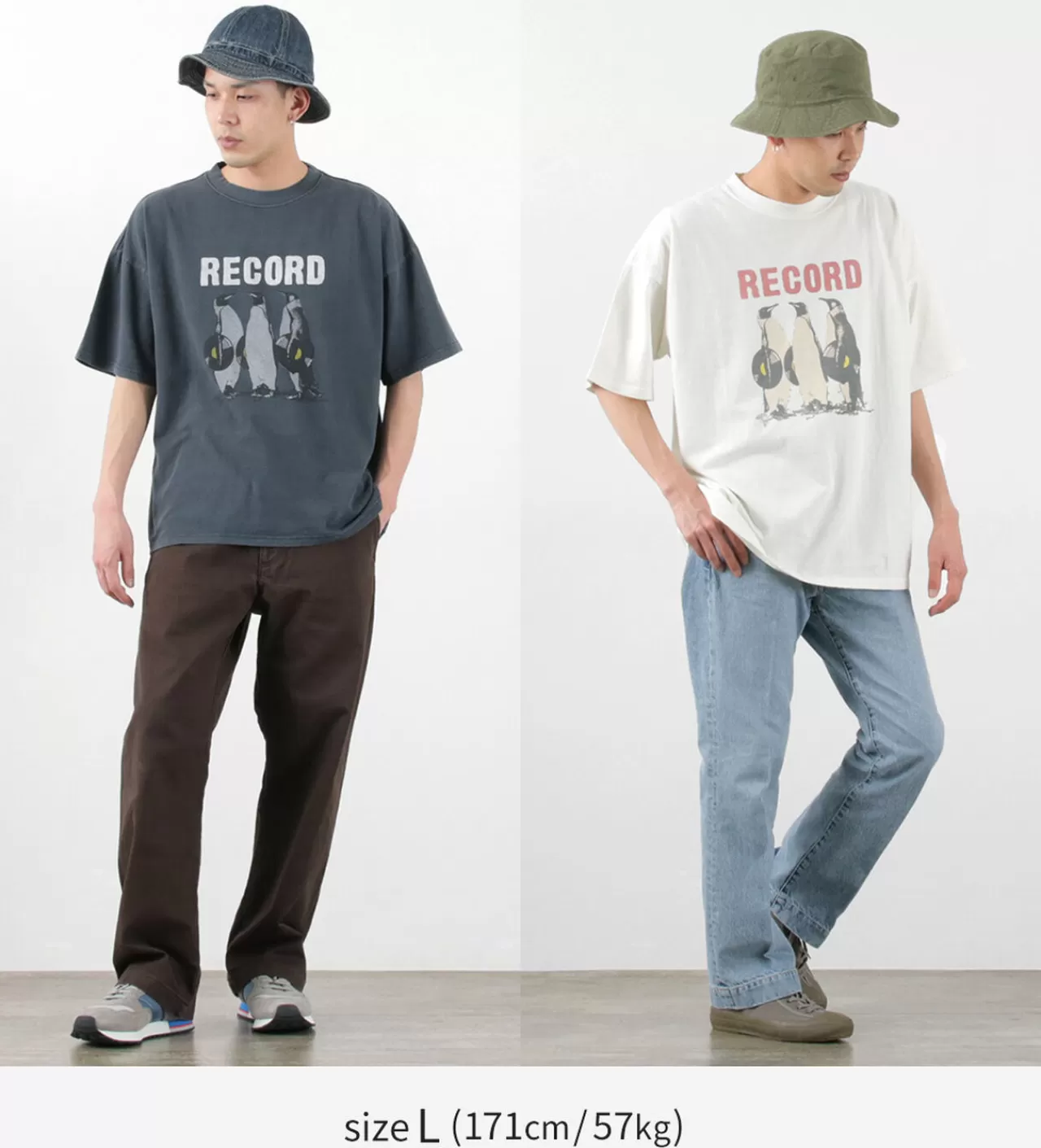 REMI RELIEF Short Sleeves>Hard Special Processing 20/- Jersey Big Size T-Shirt (Record)