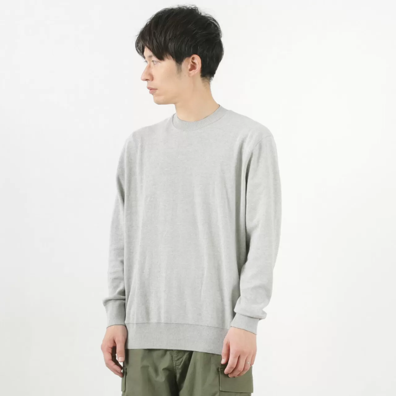 GICIPI Long Sleeves>Riccio Riccio Crew Neck Relaxed Fit Long Sleeve Knit Sewn