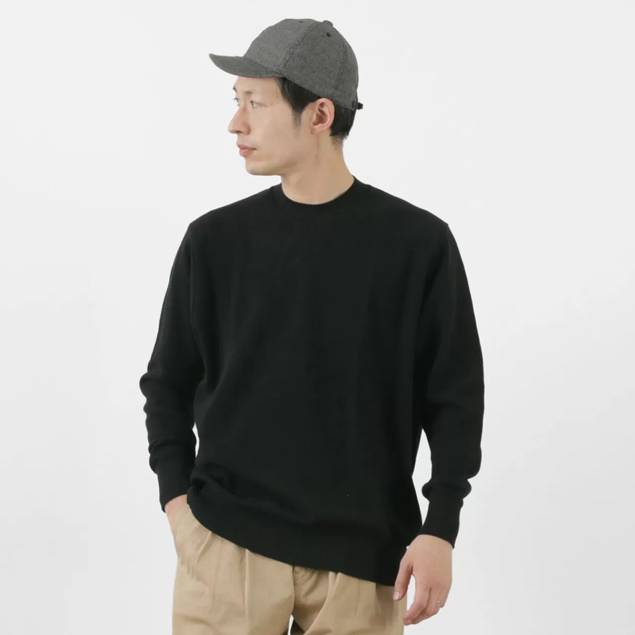 GICIPI Long Sleeves>Riccio Riccio Crew Neck Relaxed Fit Long Sleeve Knit Sewn