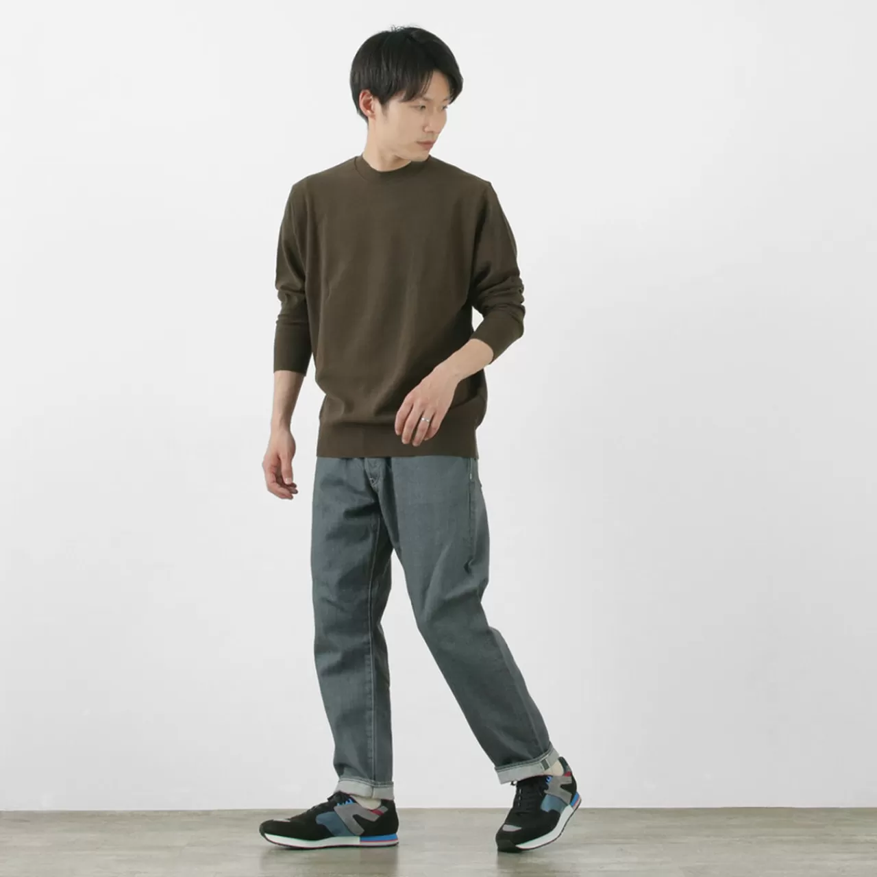GICIPI Long Sleeves>Riccio Riccio Crew Neck Relaxed Fit Long Sleeve Knit Sewn