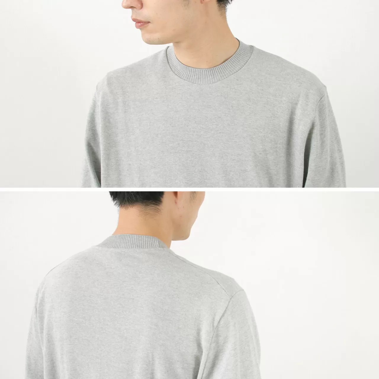 GICIPI Long Sleeves>Riccio Riccio Crew Neck Relaxed Fit Long Sleeve Knit Sewn