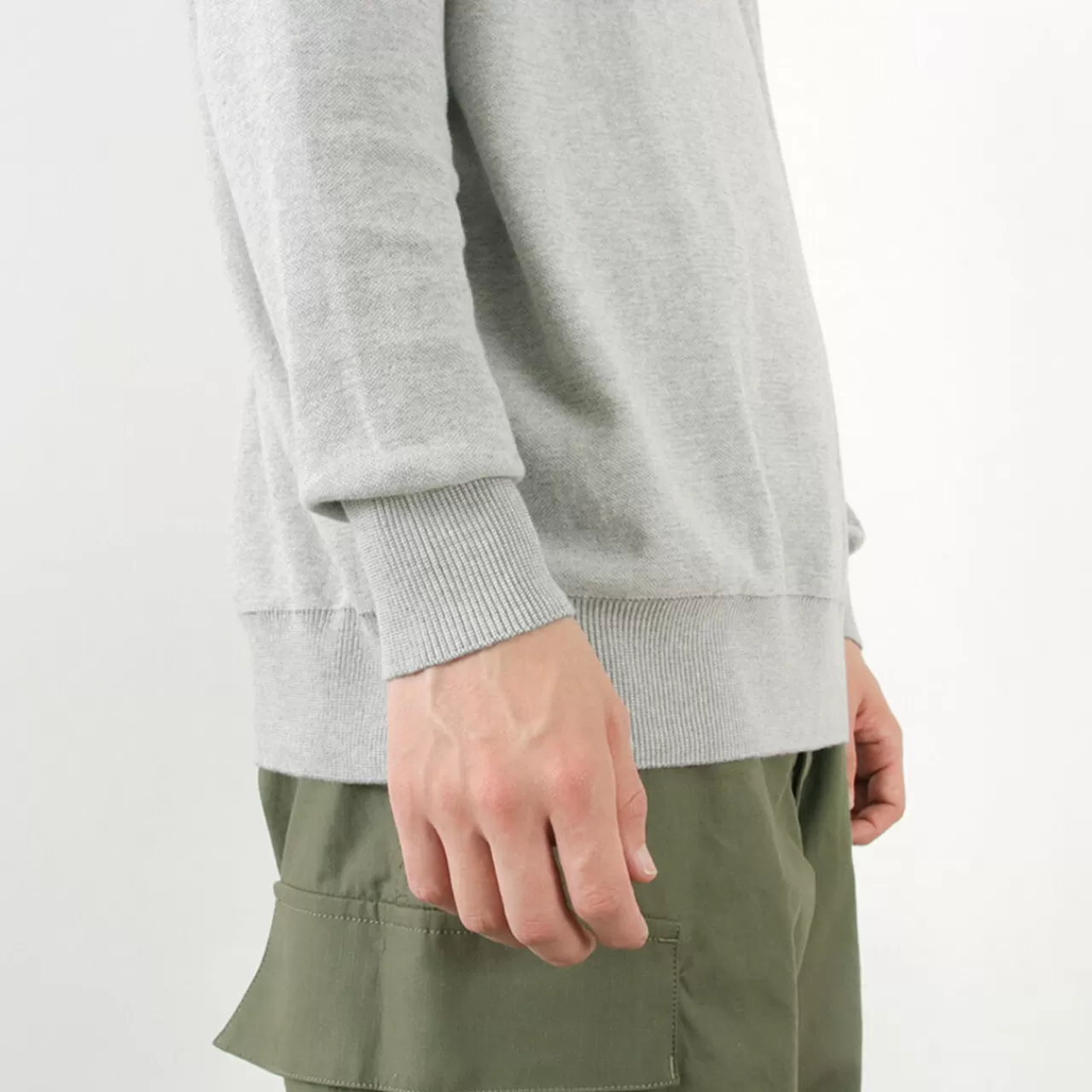 GICIPI Long Sleeves>Riccio Riccio Crew Neck Relaxed Fit Long Sleeve Knit Sewn
