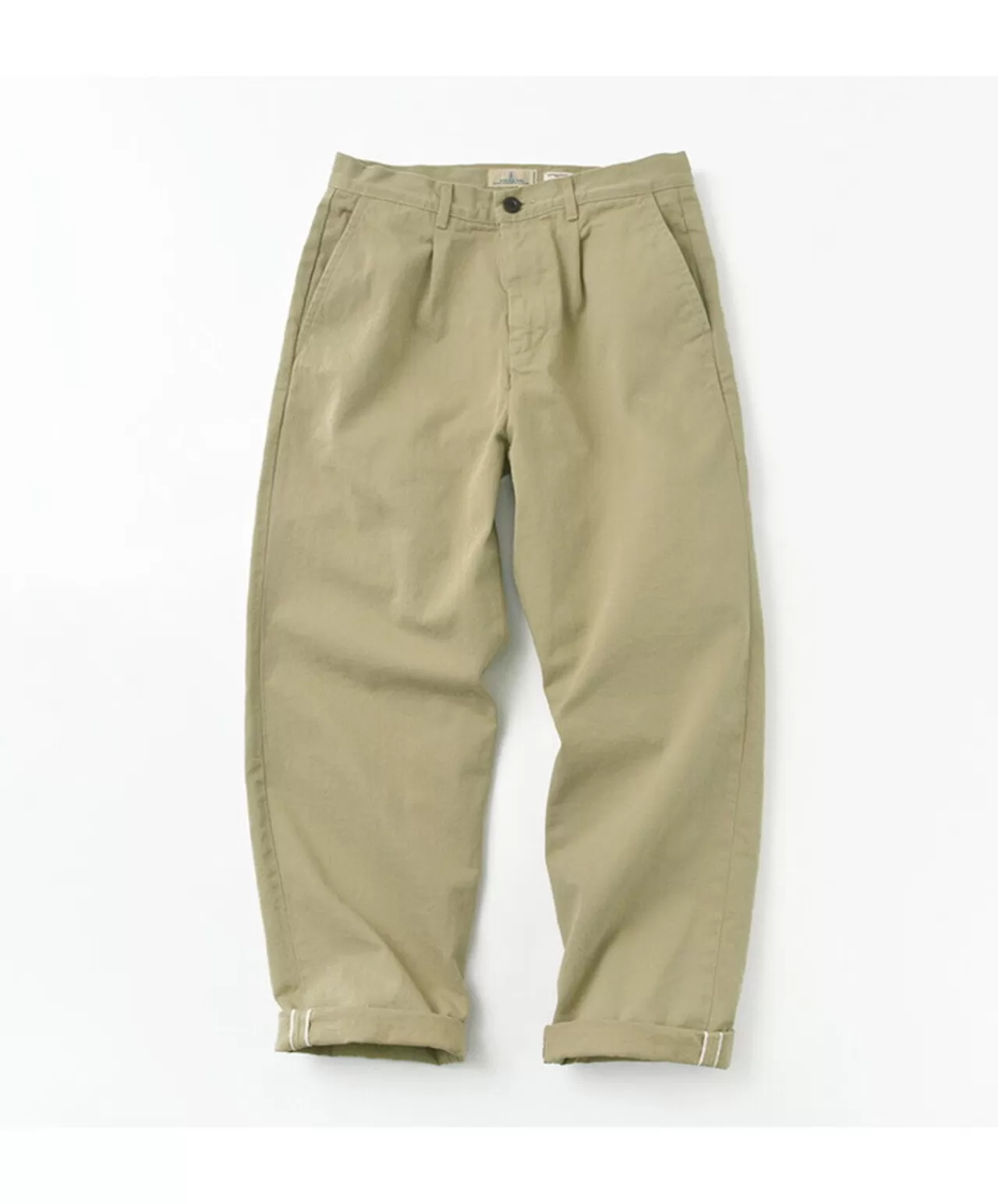 JAPAN BLUE JEANS Trousers>Rjb8020 Special Order 12Oz Selvedge Chino 1-Tuck Wide Trousers Beige