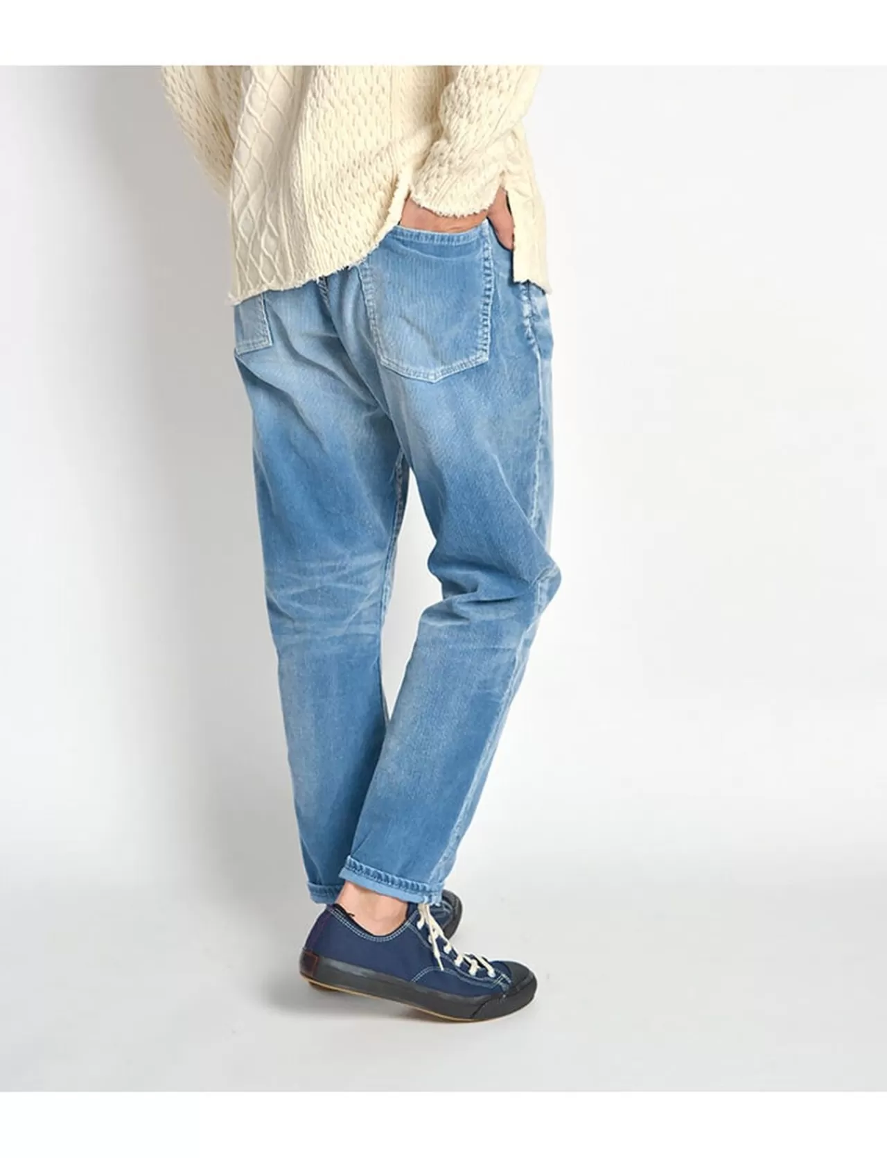 SANCA Trousers>S18Ftp16 Cord Tapered 5P Trousers Corduroy