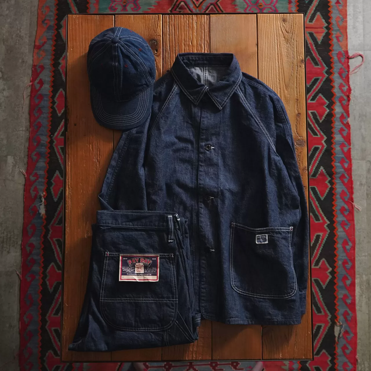PAYDAY Down Jackets>Selvedge Denim Ww Type Coveralls Onewash