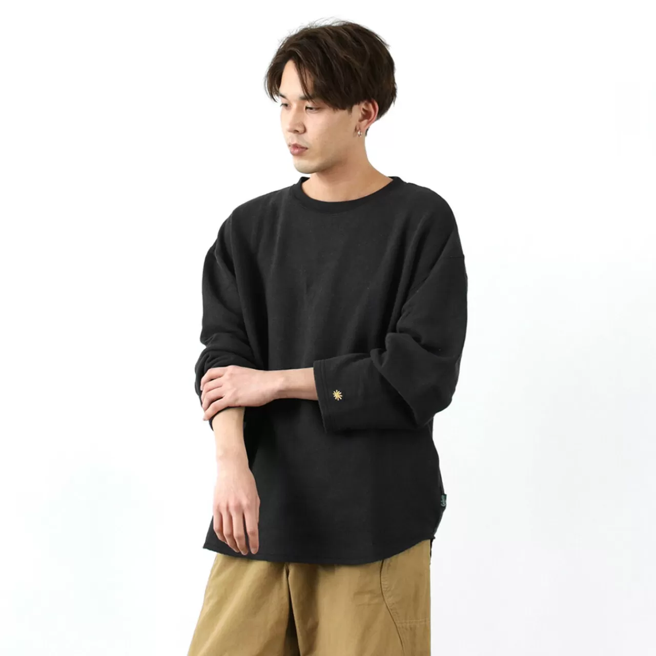 GOHEMP 3/4 Sleeves>Special Order Born This Way Loose Round 3/4 Sleeve T-Shirt