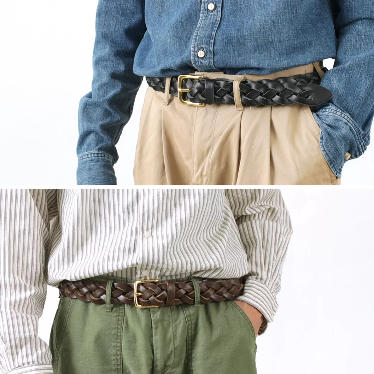 PITTI PELLE Belt>Special Order Mesh Leather Belt 35Mm Width 4Mm Thick