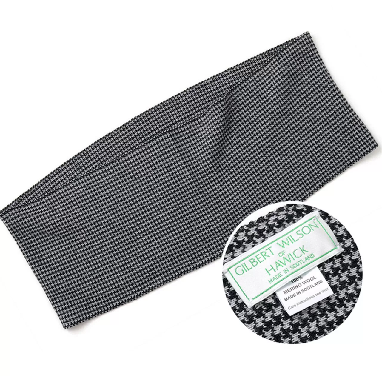 GILBERT WILSON OF HA Muffler>Staggered Check Merino Wool Snood