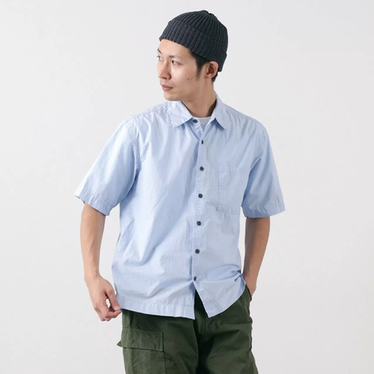 SAGE DE CRET Short Sleeves>Typewriter Ss Box Shirt